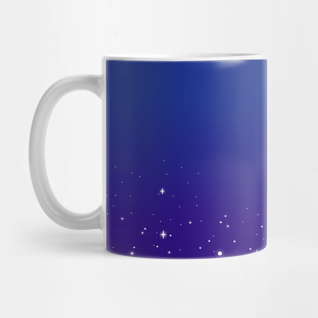 Falling Stars (Blue to Purple Ombre) by DaniRoberts